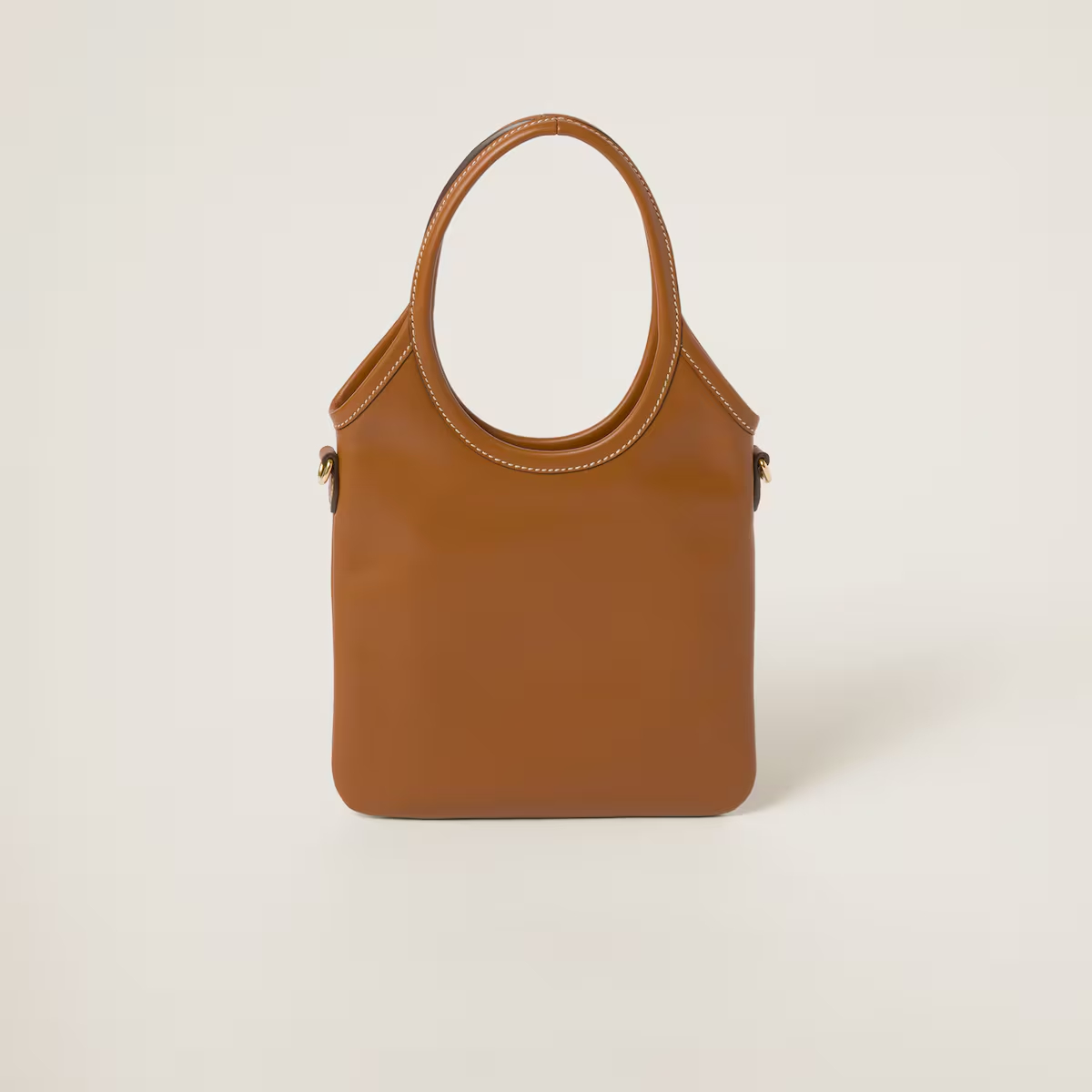 Miu Miu Calfskin Leather Brown Shoulder Bags