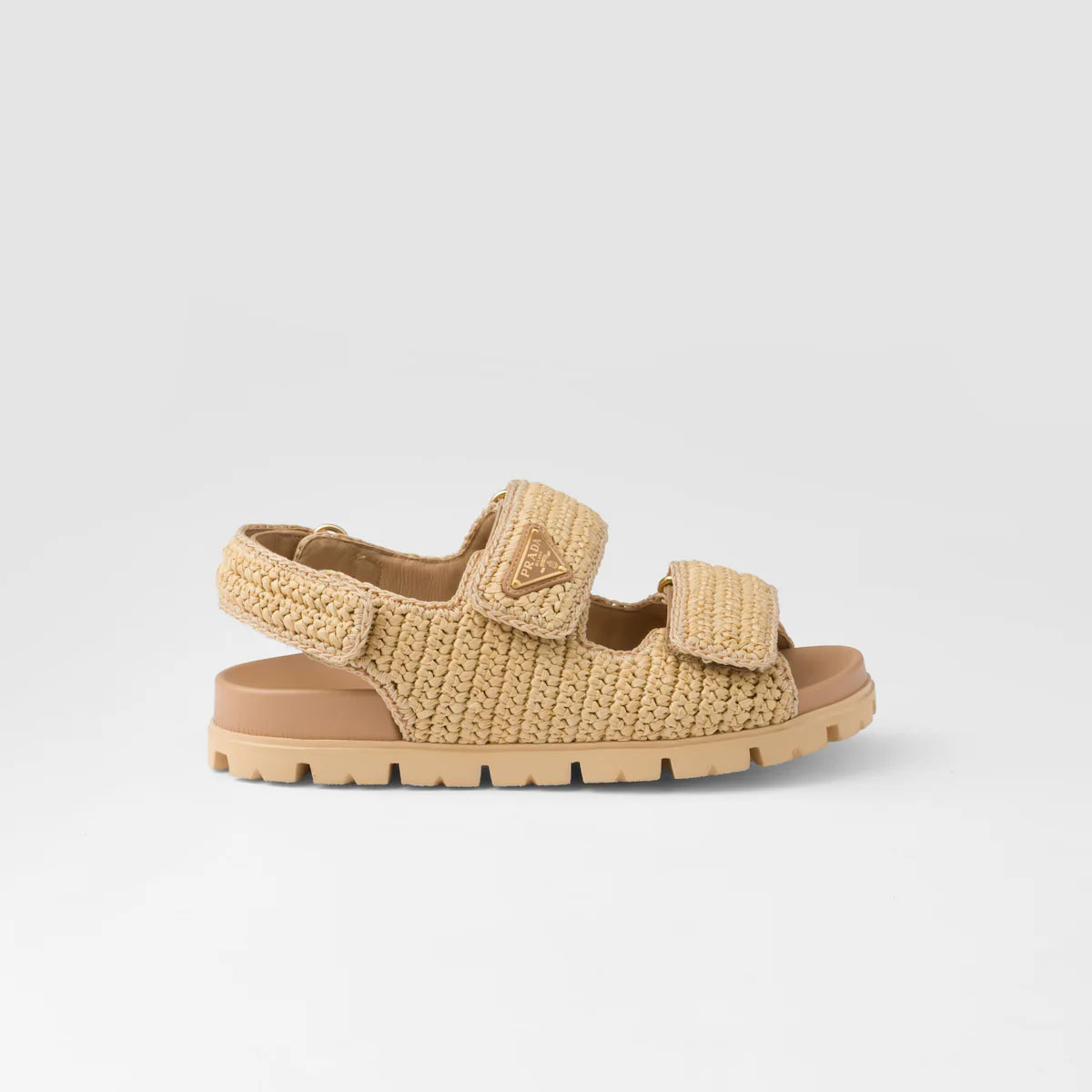 PRADA Beige crocheted sandals