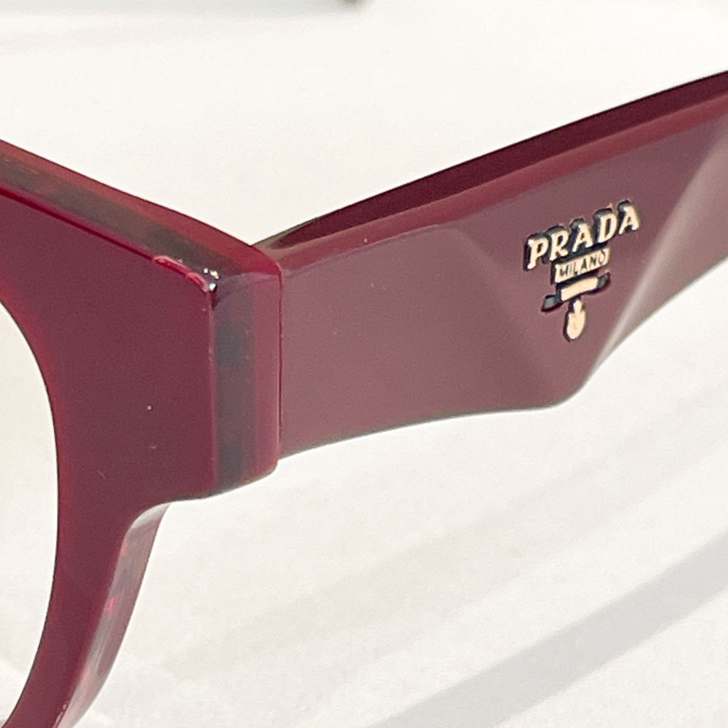 Prada Wayfarer glasses red/black/brown/black orange color Size 54口19-145