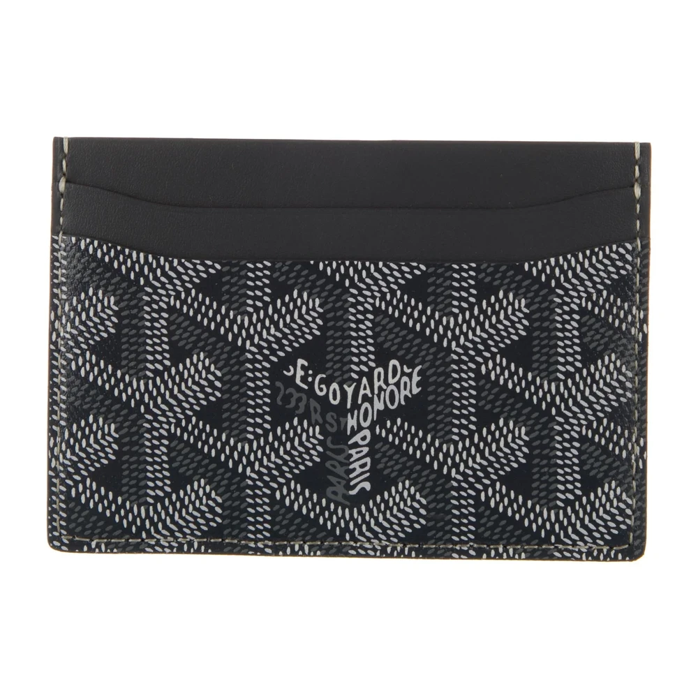 Goyard Small Saint Sulpice Card Holder Grey Goyardine Printed Canvas