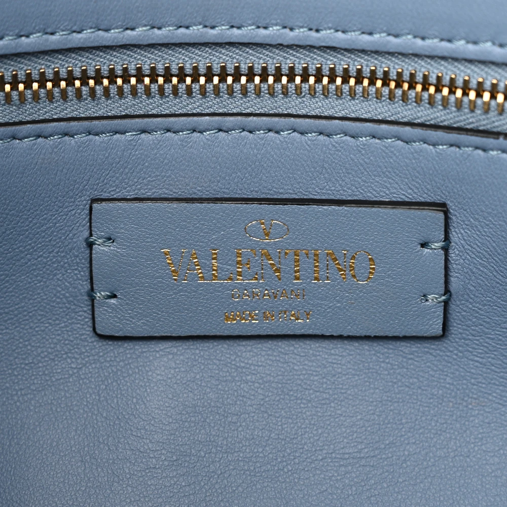 Valentino Garavani Large Roman Stud Shoulder Bag Niagara Nappa Leather Gold Hardware