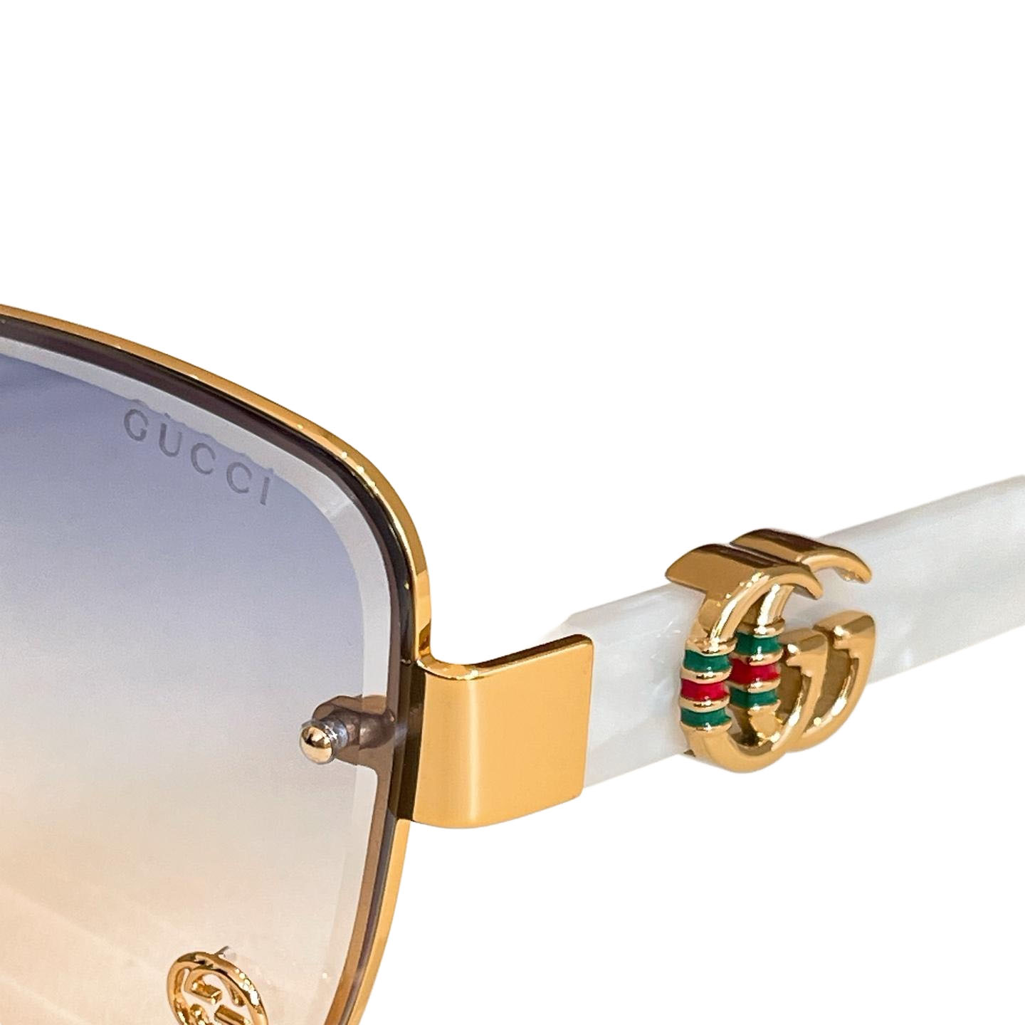 Gucci square frame glasses white/black gold/black brown/eggplant black/leopard/pink color Size 62口14-145