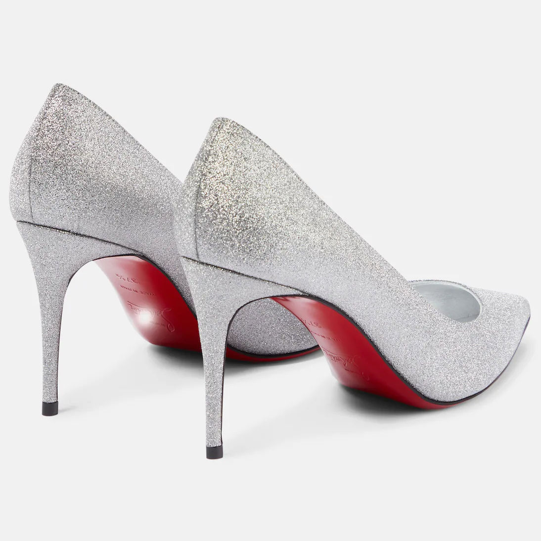 Christian Louboutin Silver stiletto heels shoes