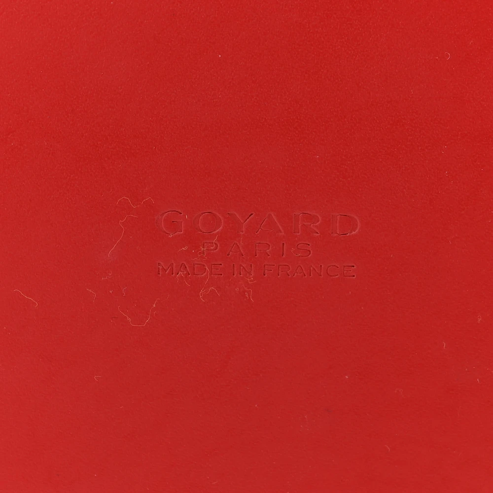 Goyard Mini Vendome Bag Red Goyardine Canvas Silver Hardware