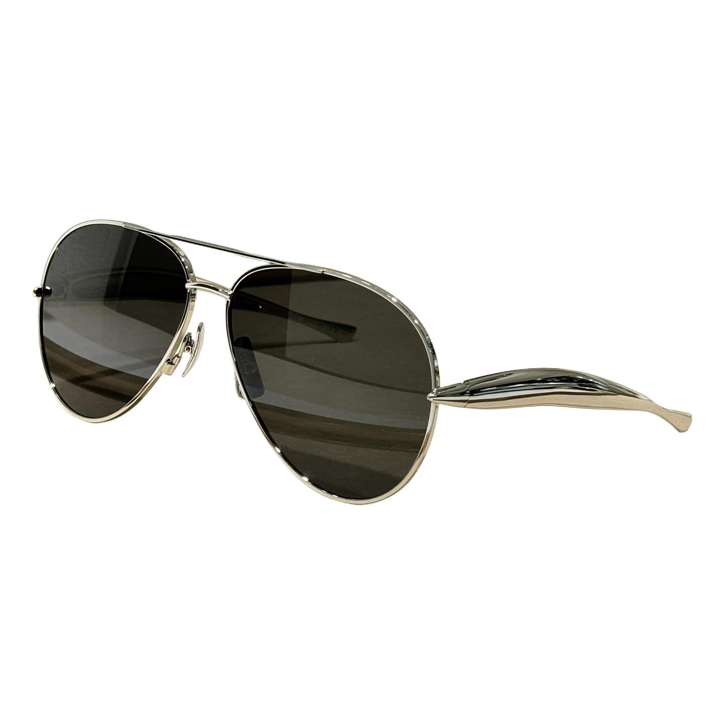 Bottega Veneta Pilot glasses black silver/black gold/silver/green gold/tawny/brown/coffee color Size 64-13-135