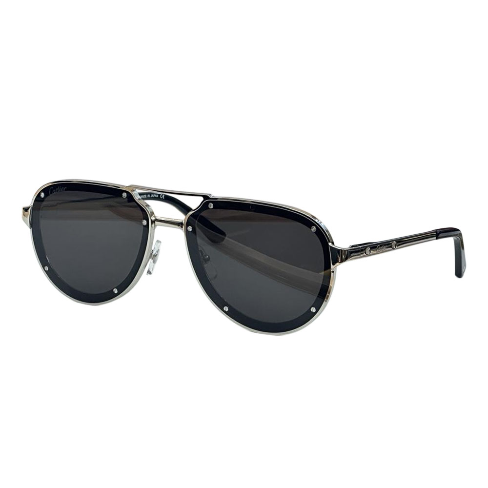 Cartier Pilot glasses black silver/black gold/blue/brown color Size 55-17-145