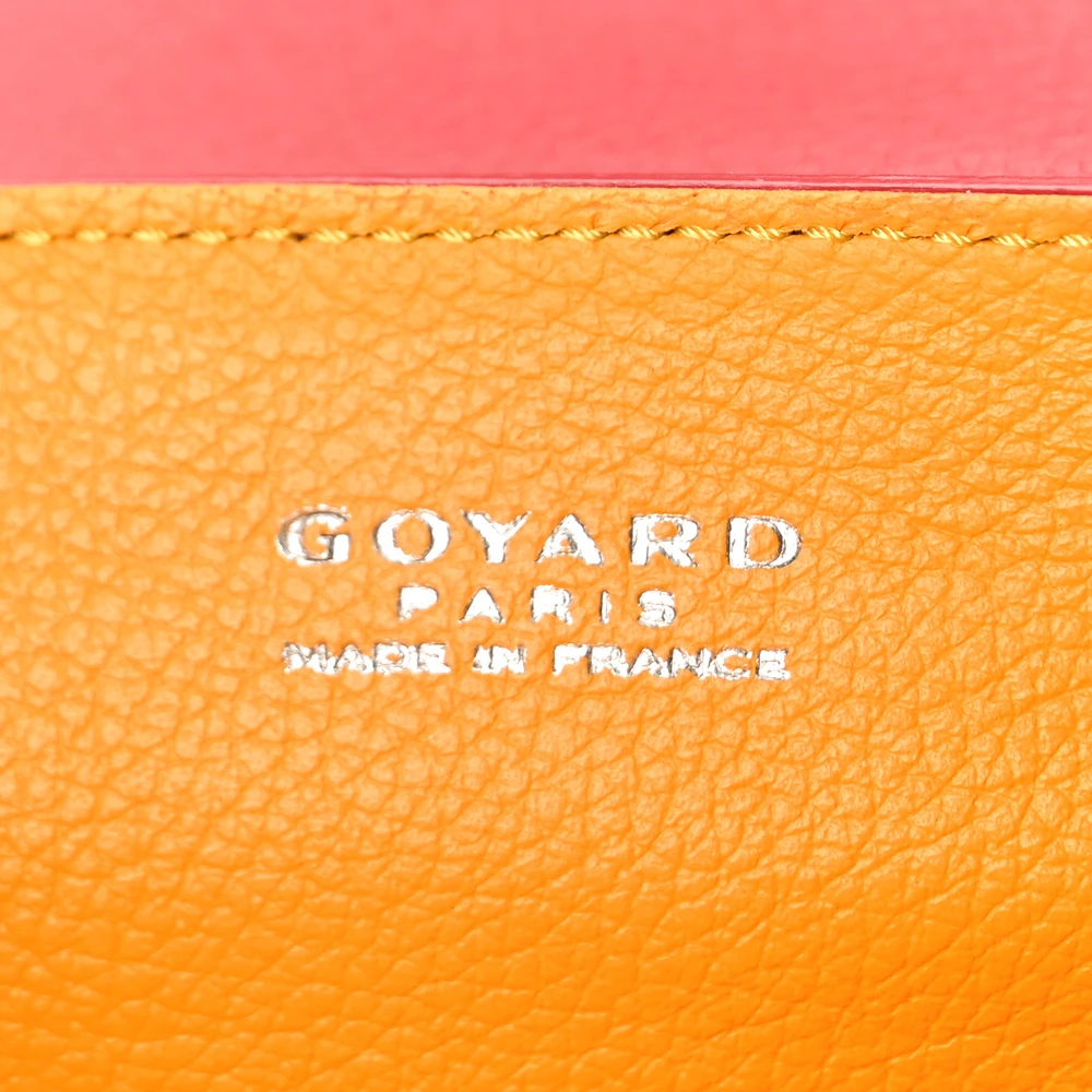 Goyard Mini Saigon Trunk Bag Red Goyardine Canvas Silver Hardware