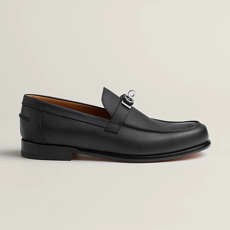 HERMES Destin Black Loafers