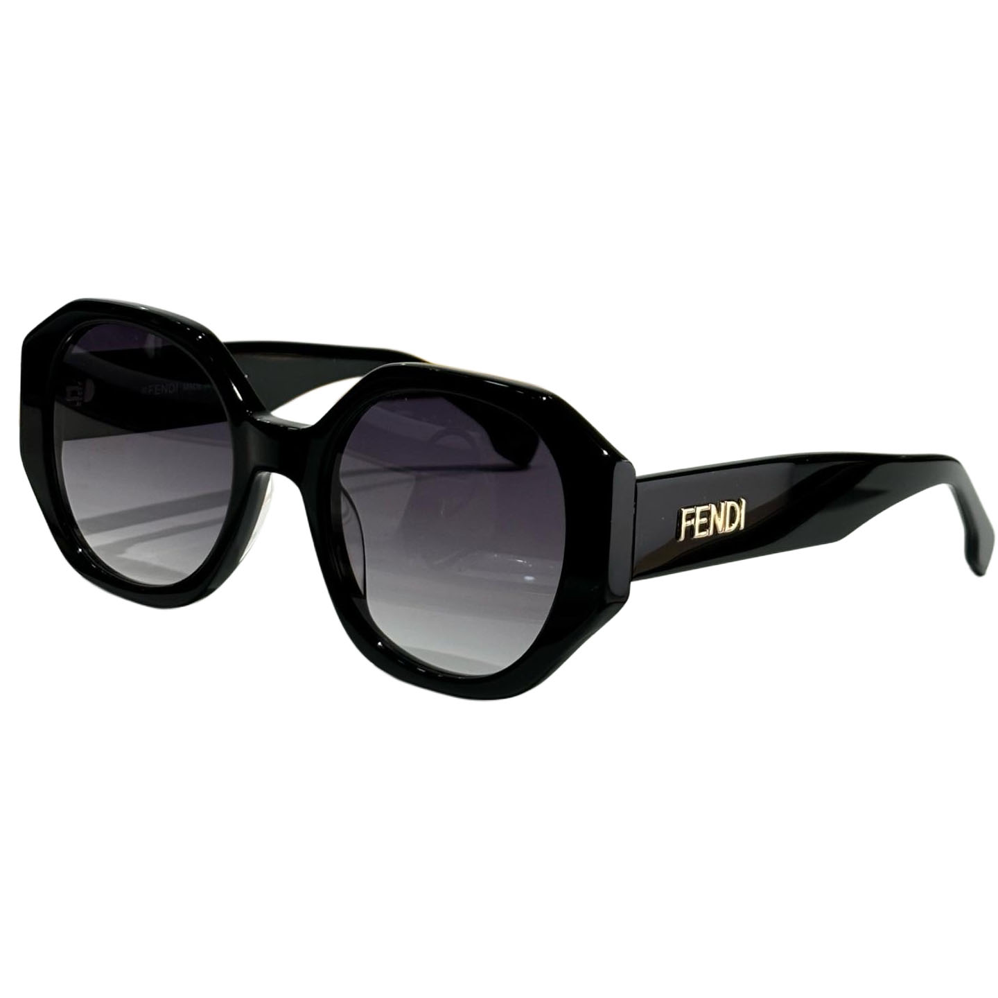Fendi glasses black/black brown/brown/brown monogram color Size 52-23-142