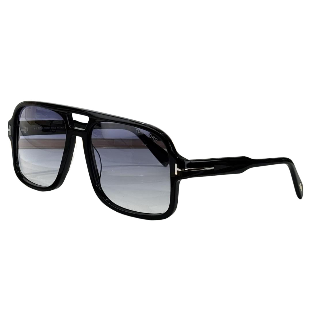 Tom Ford Pilot glasses transparent black/blue black/black/yellow black/black sepia/grey blue/leopard brown/citron leopard color Size 60口18-140