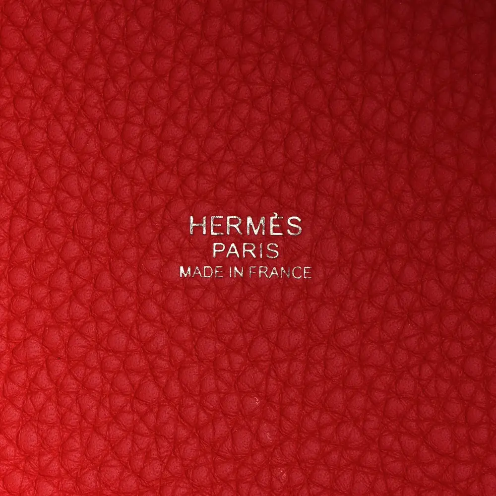 Hermès Picotin Lock 22 MM Rouge Casaque Taurillon Clemence Leather Gold Hardware