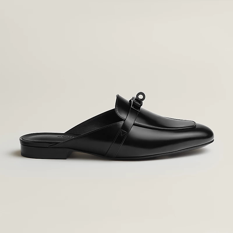 HERMES Oz Mule black Slippers