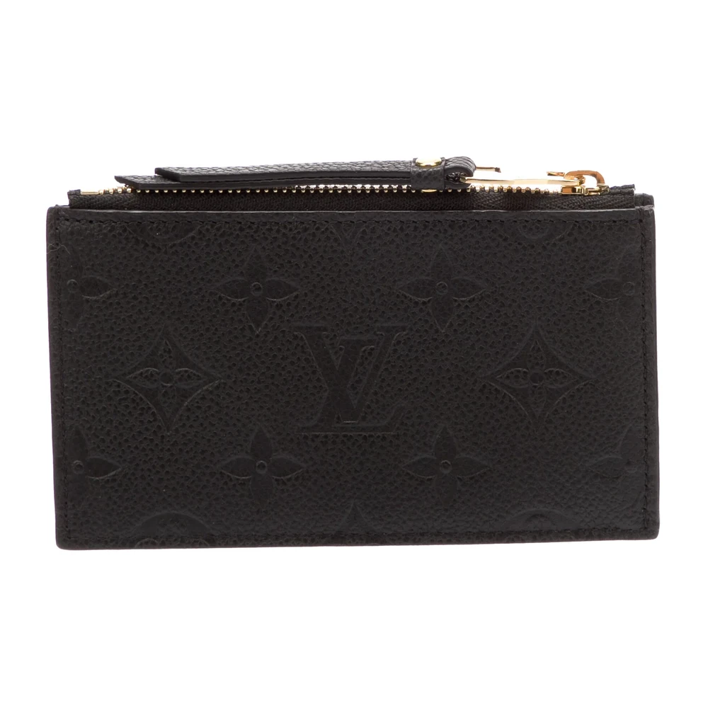 Louis Vuitton Small LV Monogram Pouch Black Empreinte Leather