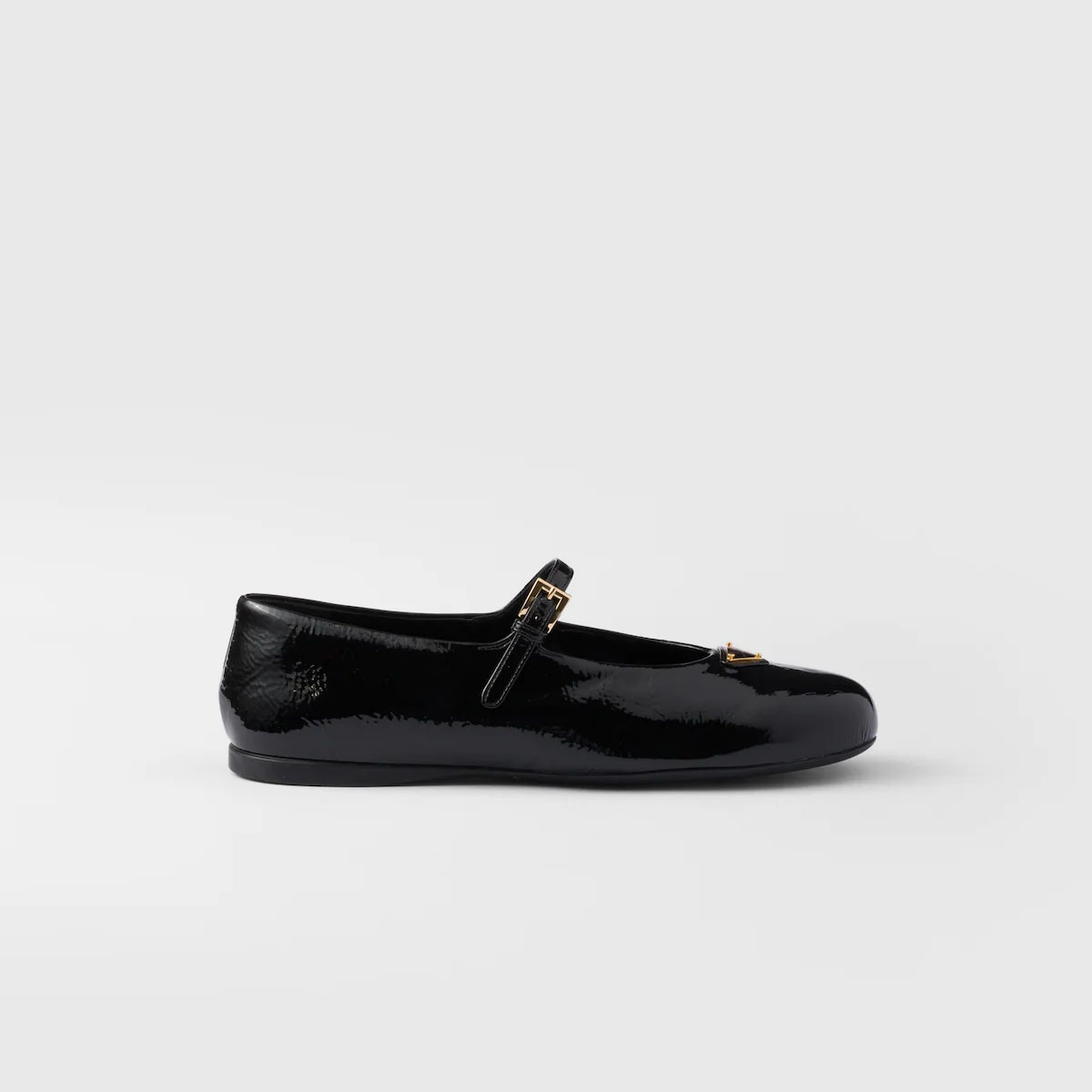 PRADA Naplak Flat Shoes black Ballet Shoes