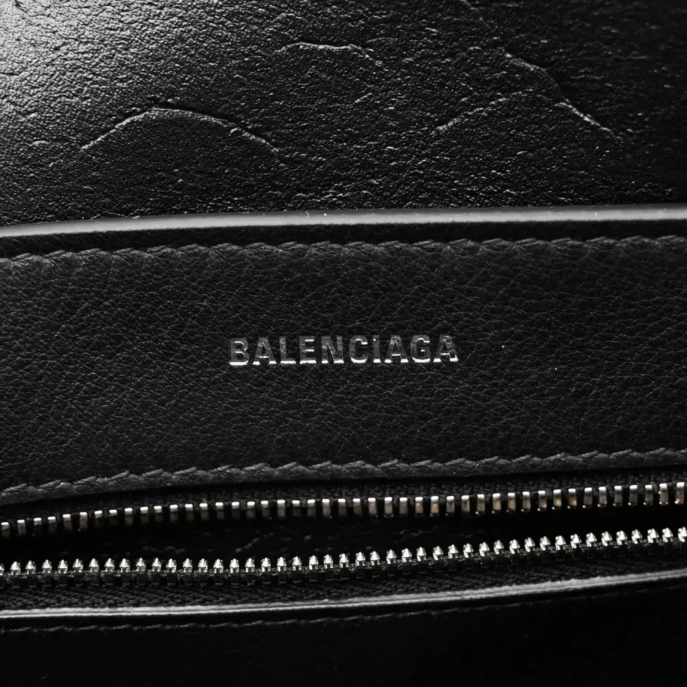 Balenciaga XXS Everyday Tote Black/White Smooth Calfskin Leather Logo Double Sided
