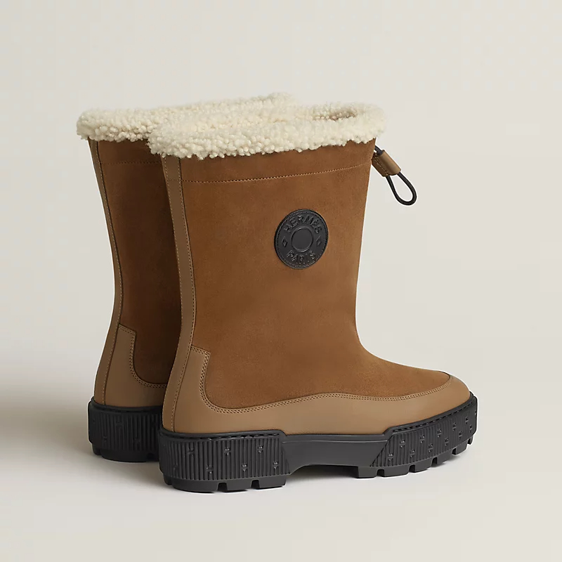 HERMES Journey Brown ankle boots