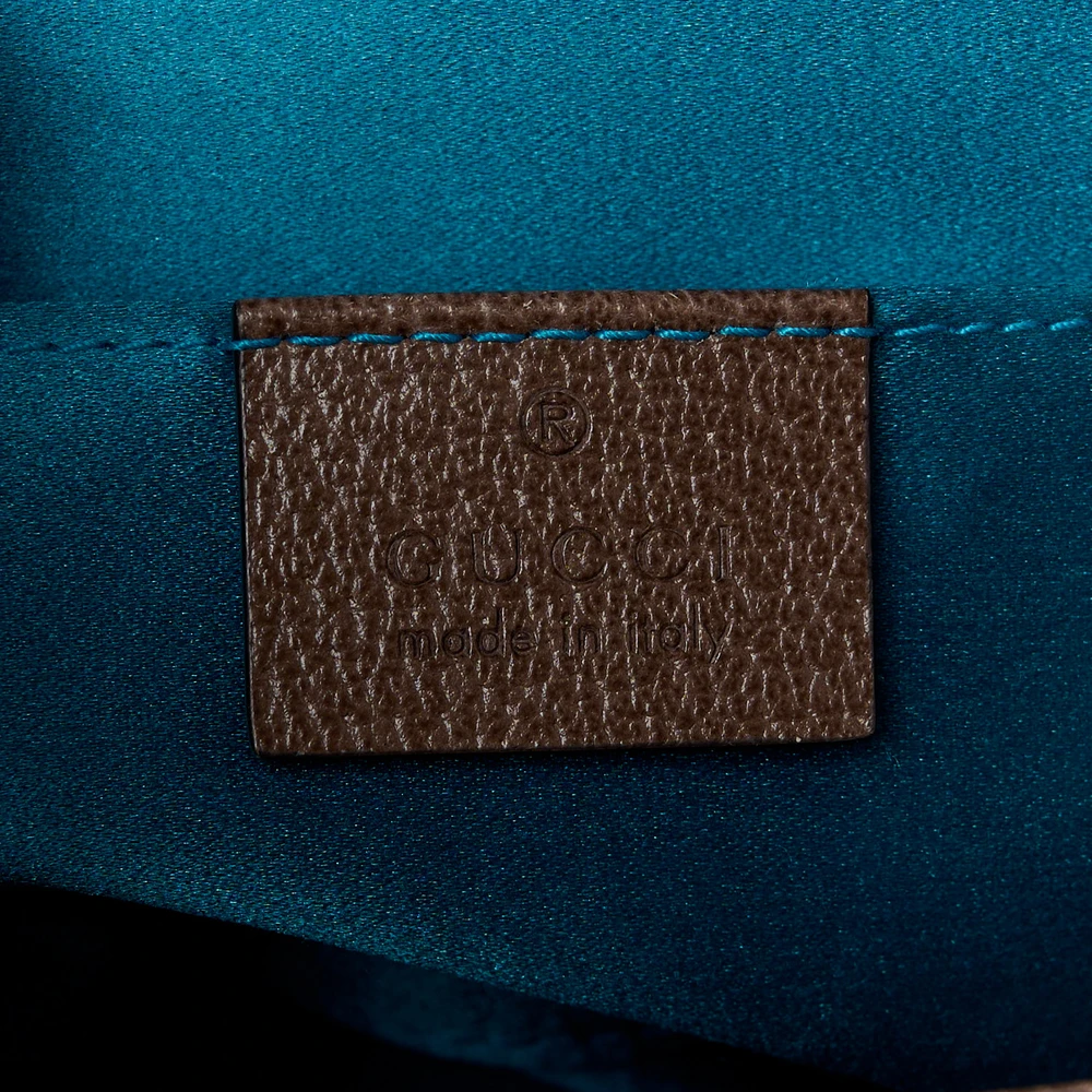 Gucci Small Web Ophidia Chain Shoulder Bag Beige/Brown GG Supreme Monogram Canvas Gold Hardware