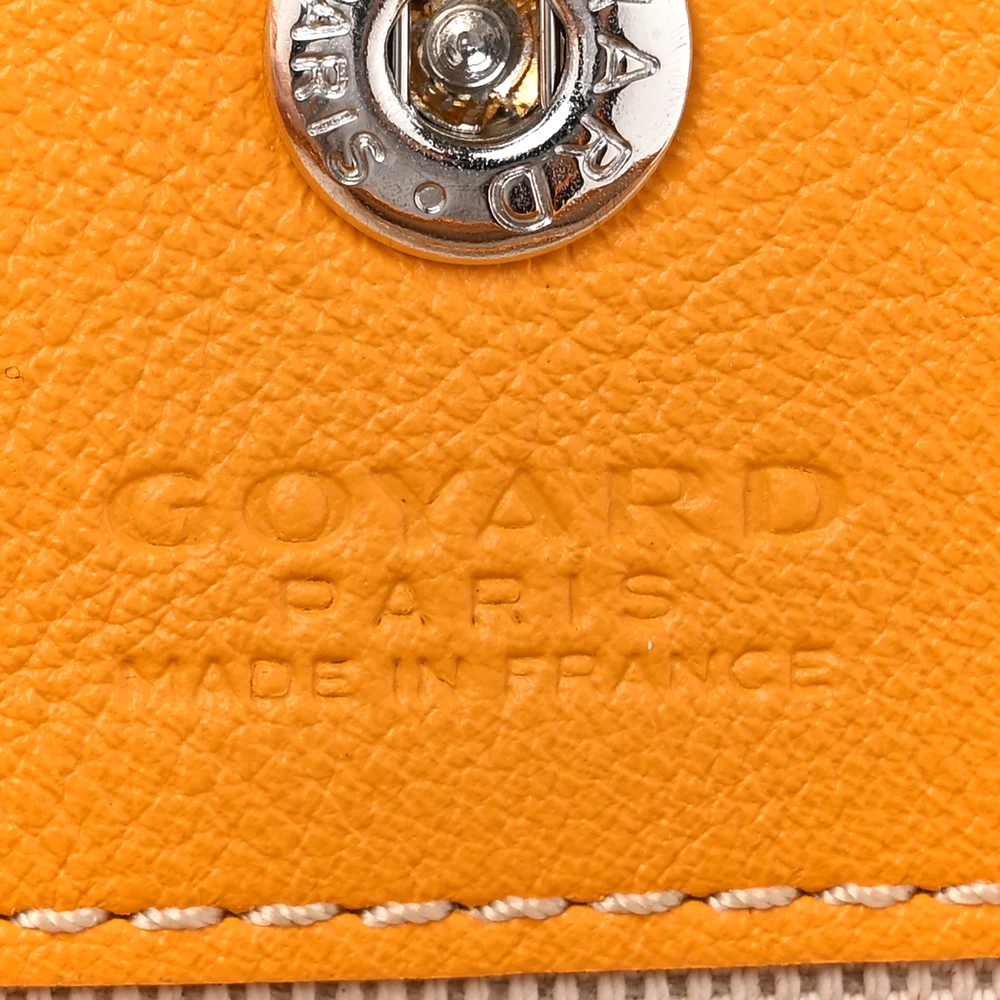Goyard Reversible Mini Anjou Tote Yellow Goyardine Canvas