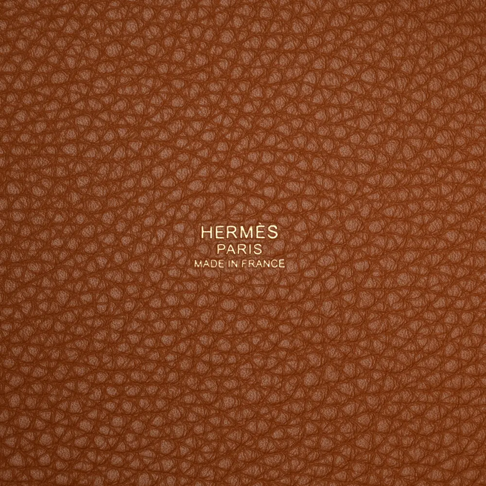 Hermès Picotin Lock 22 MM Brown Taurillon Clemence Leather Gold Hardware