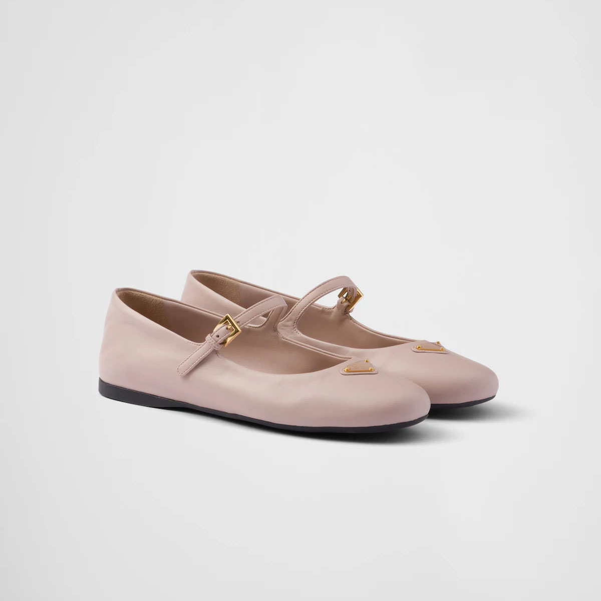 PRADA Naplak Flat Shoes pink Ballet Shoes