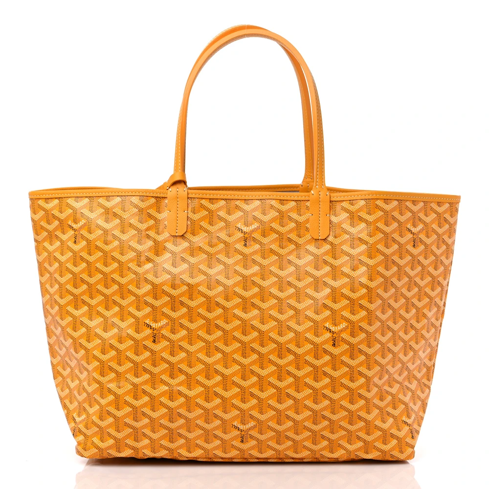 Goyard Saint Louis Tote PM Yellow Goyardine Canvas