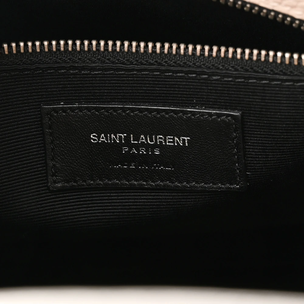 Saint Laurent Small Sac De Jour Dove White Grained Calfskin Leather