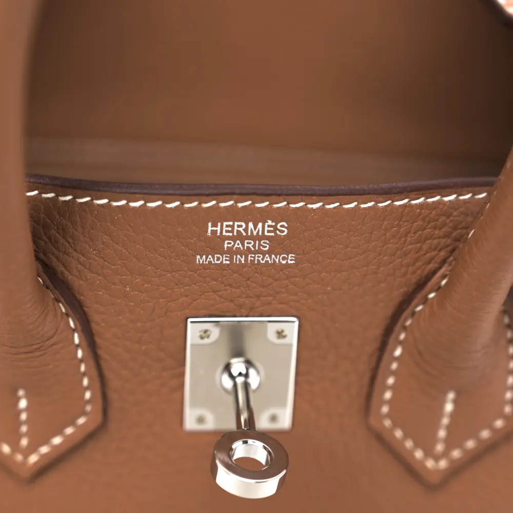 Hermès Birkin 25 Brown Togo Leather Palladium Hardware
