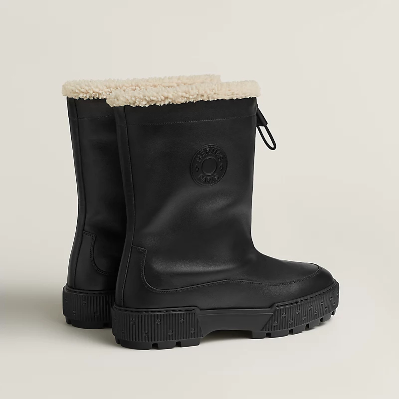 HERMES Journey Black ankle boots