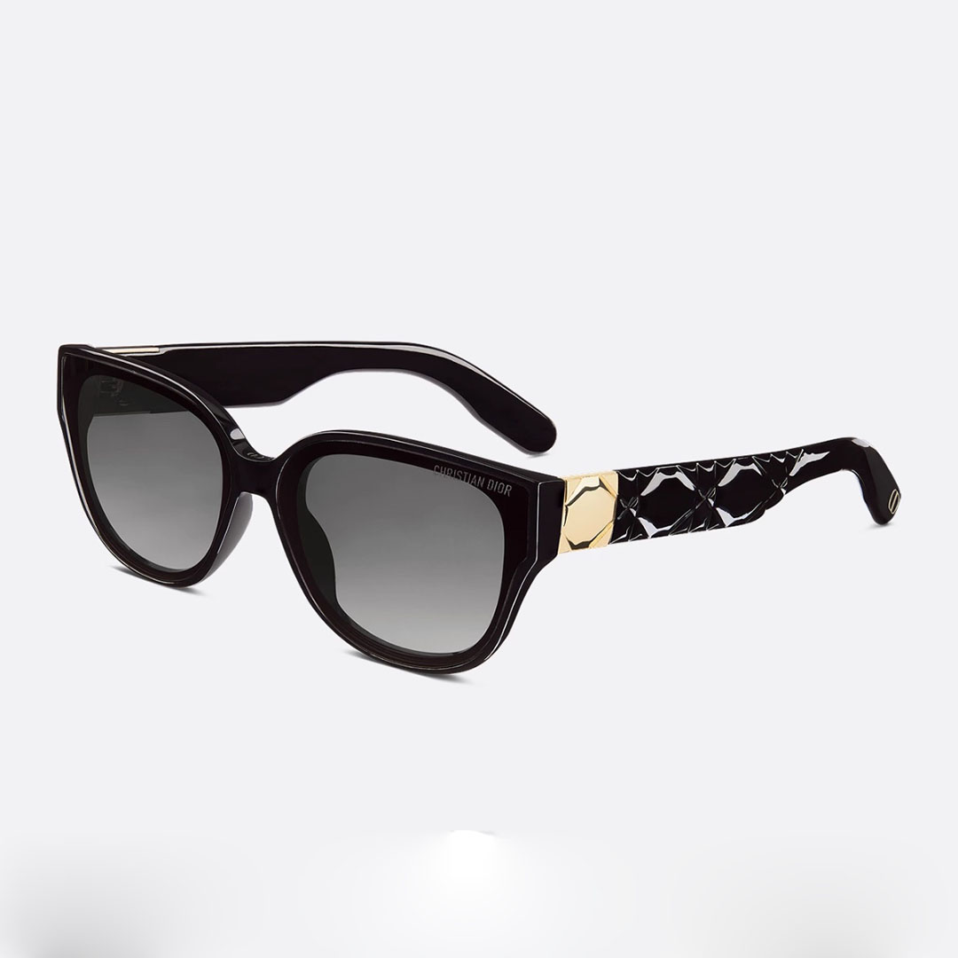 DIOR square frame glasses black/white color Size 62-14-140