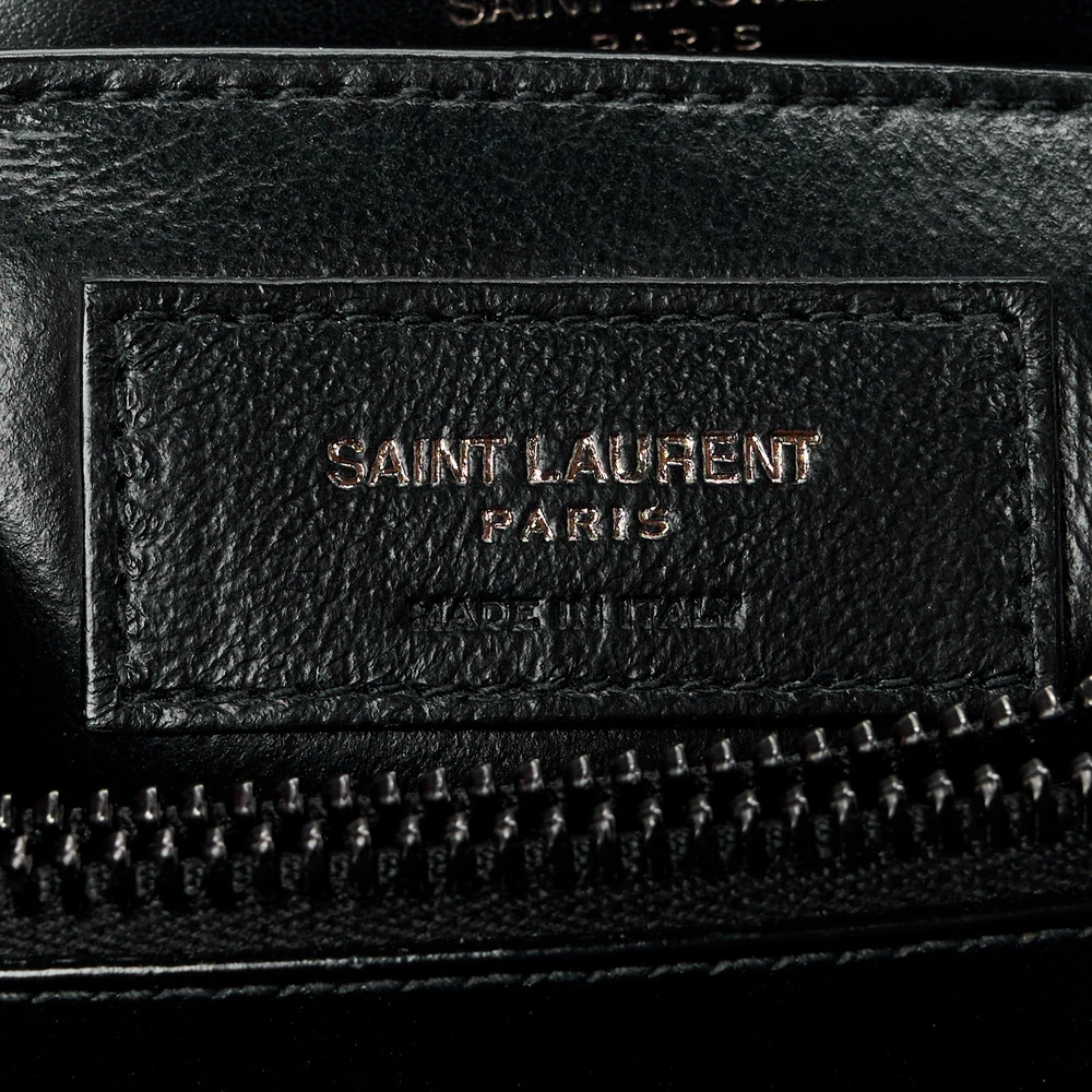 Saint Laurent Small Loulou Chain Satchel Black Y-Quilted Monochrome Monogram Calfskin Leather Incognito Hardware