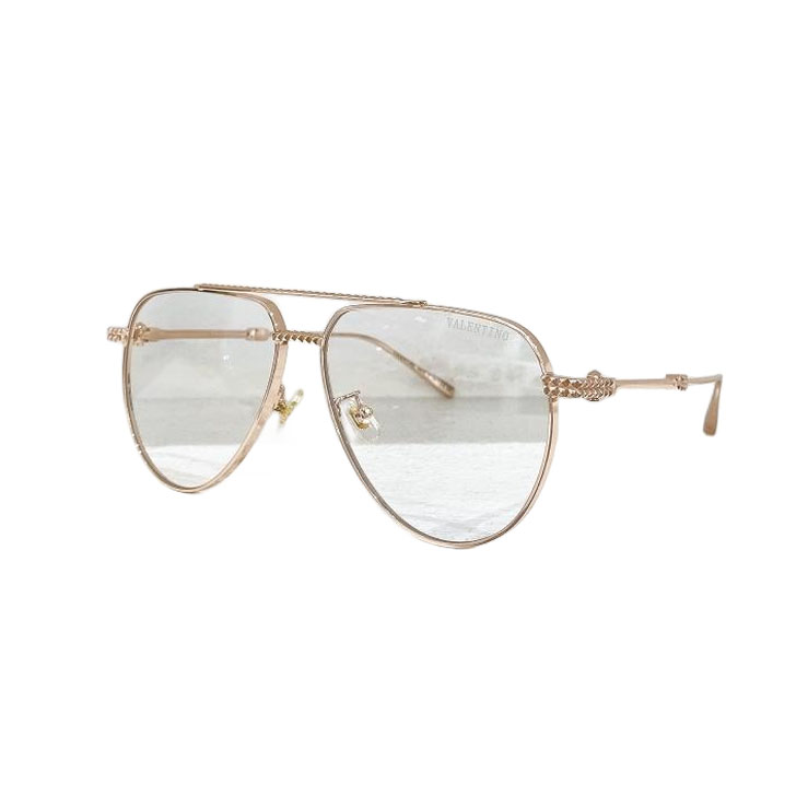 Valentino Pilot glasses rose gold/black gold/eggplant/gun black/green/gold/brown color Size 59口14-145