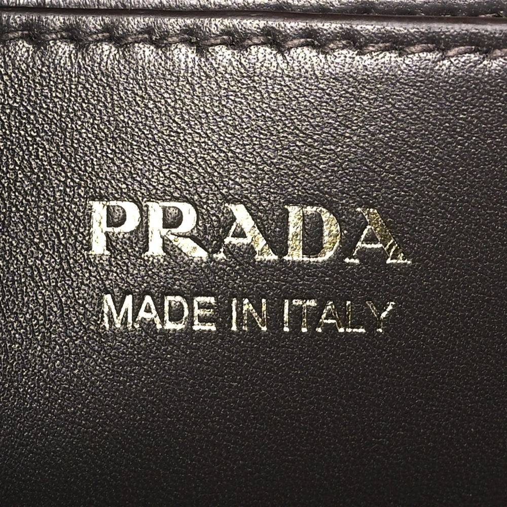 Prada Large Double Belt Tote Cacao Scamosciato Suede Leather