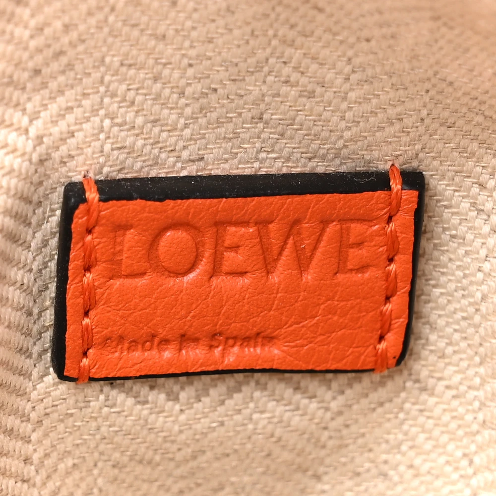Loewe Puzzle Bag Mini Orange Calfskin Leather