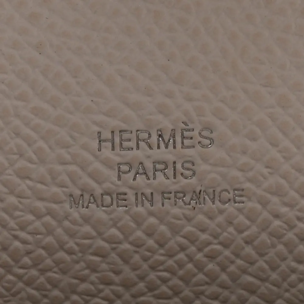 Hermès Chaine d'Ancre To Go Wallet Gris Pale Epsom Leather Palladium Silver Hardware