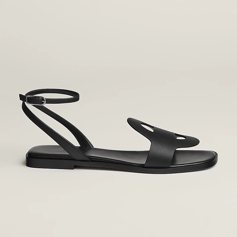 HERMES Julie Black Sandal