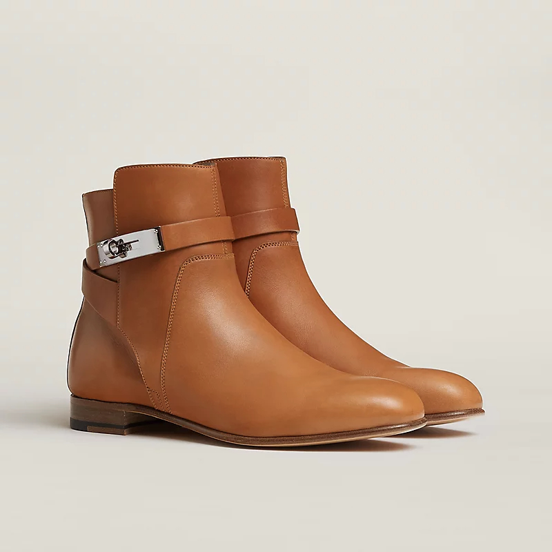 HERMES Neo Brown ankle boots
