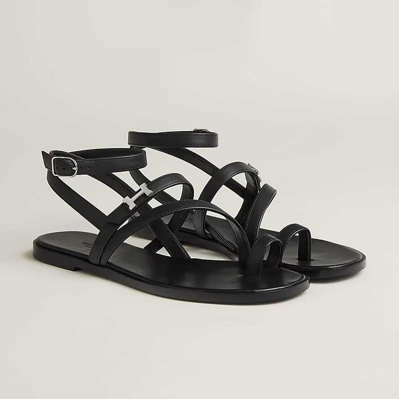 HERMES Harmonie black Sandal