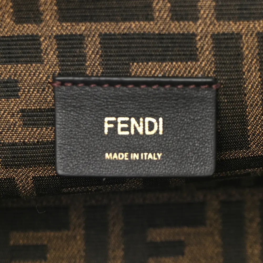 Fendi Small Fendi First Black Shiny Nappa Leather Gold Hardware