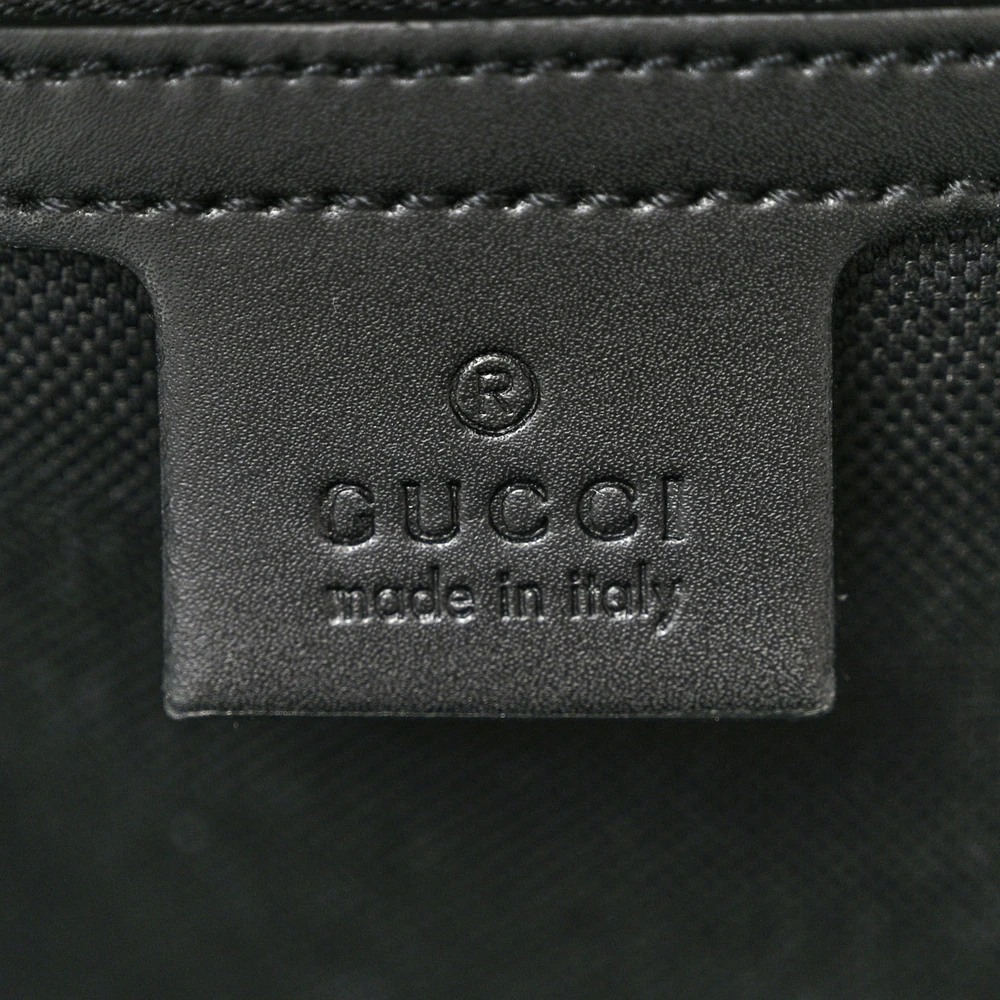 Gucci Large Carry-On Duffle Bag Black/Grey Soft GG Supreme Monogram Canvas & Appia Calfskin Leather