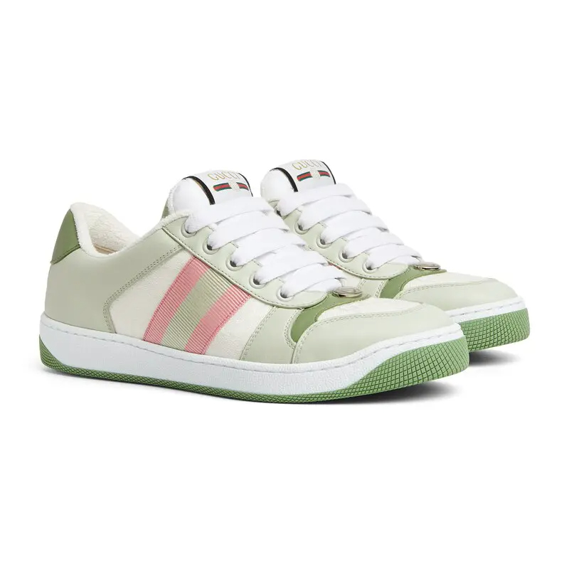 Gucci Screener series women's sports shoes green Sneakers