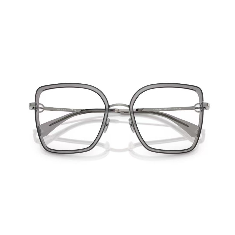 CHANEL square frame glasses black color size 56口-18-142