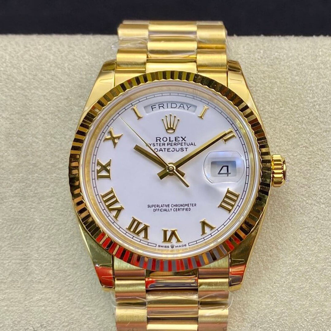 ROLEX-DAY DATE-REF.M128238-36MM (White Dial)