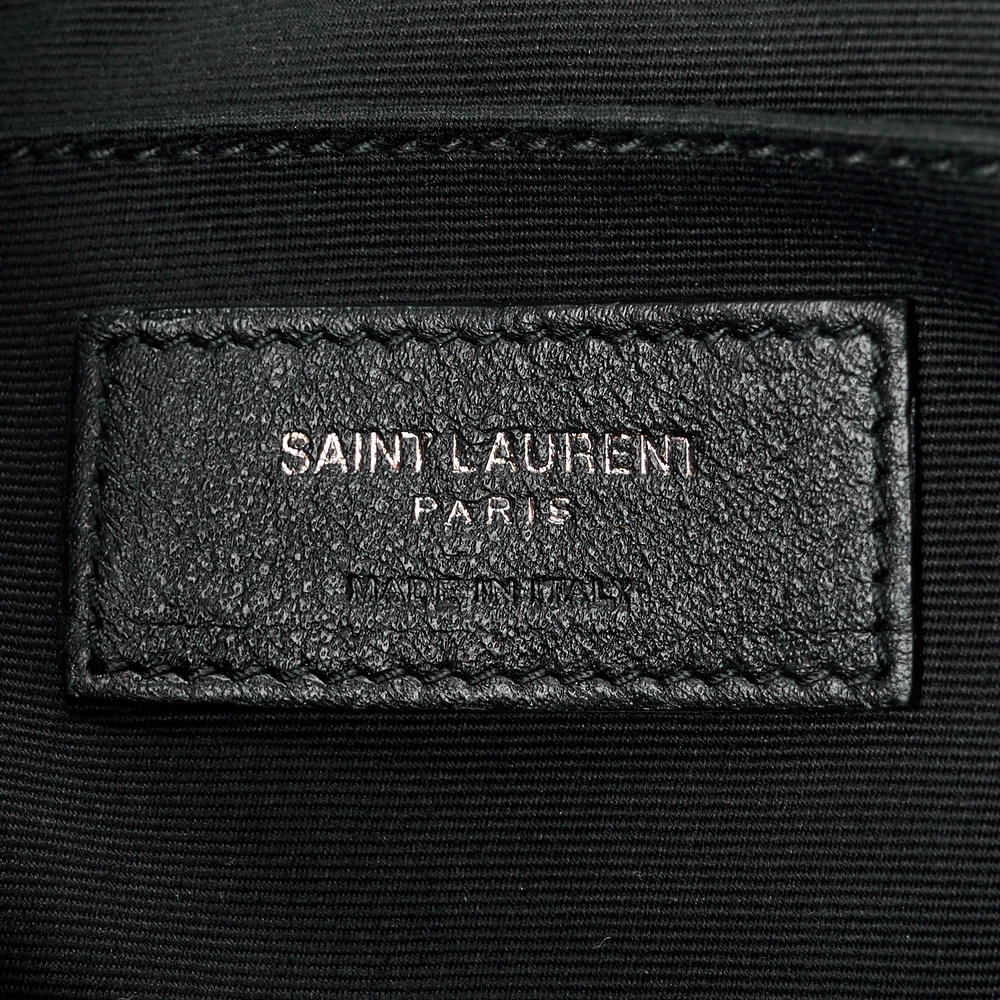 Saint Laurent Medium Lou Camera Bag Black Monogram Calfskin Matelasse Leather Black Hardware