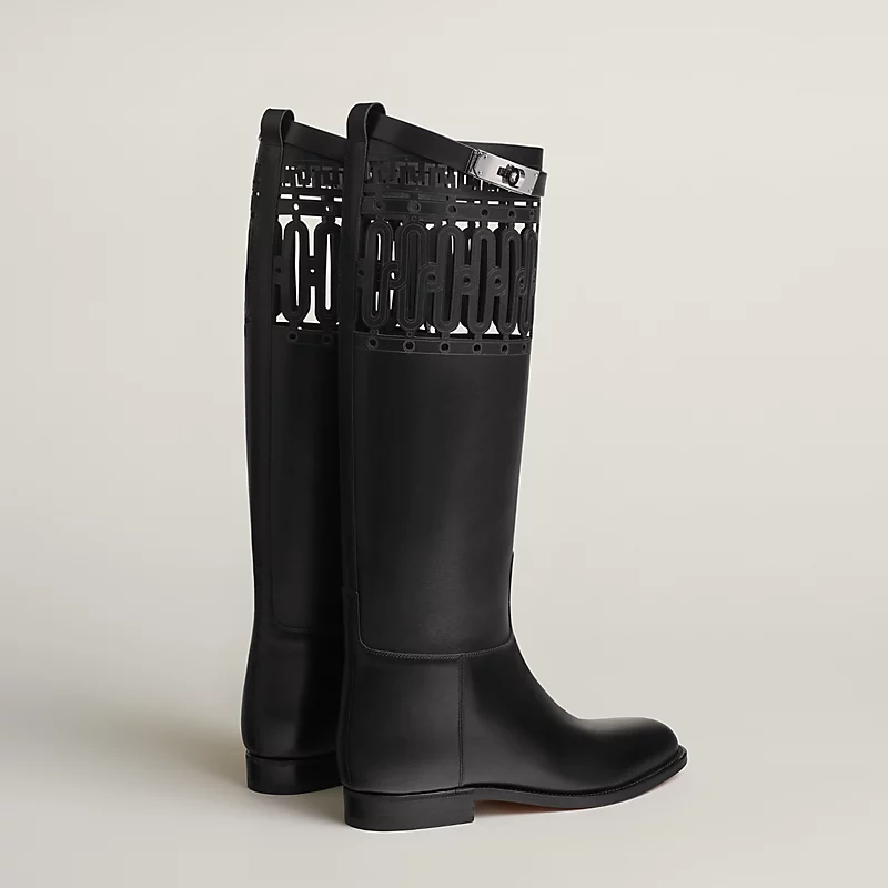 HERMES Jumping  Black boots