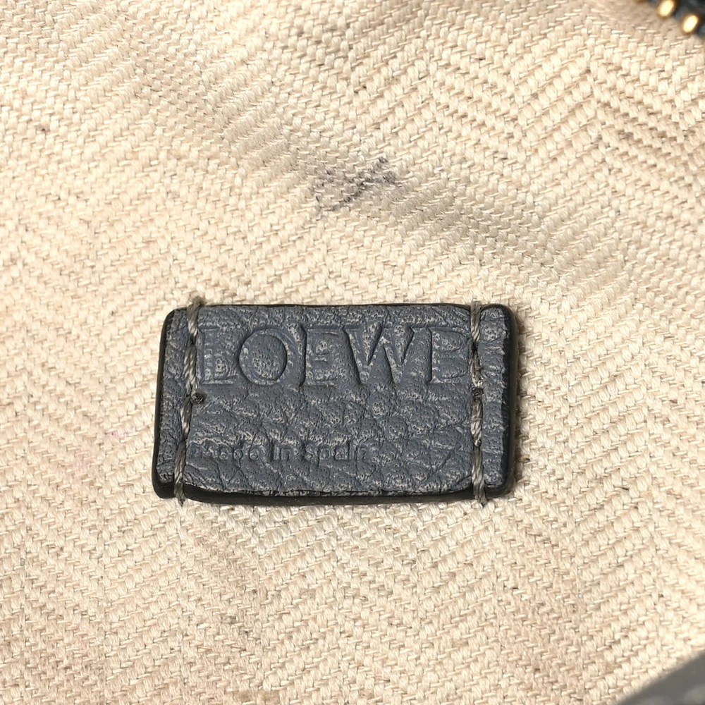 Loewe Puzzle Edge Bag Mini Gunmetal Soft Grained Calfskin Leather