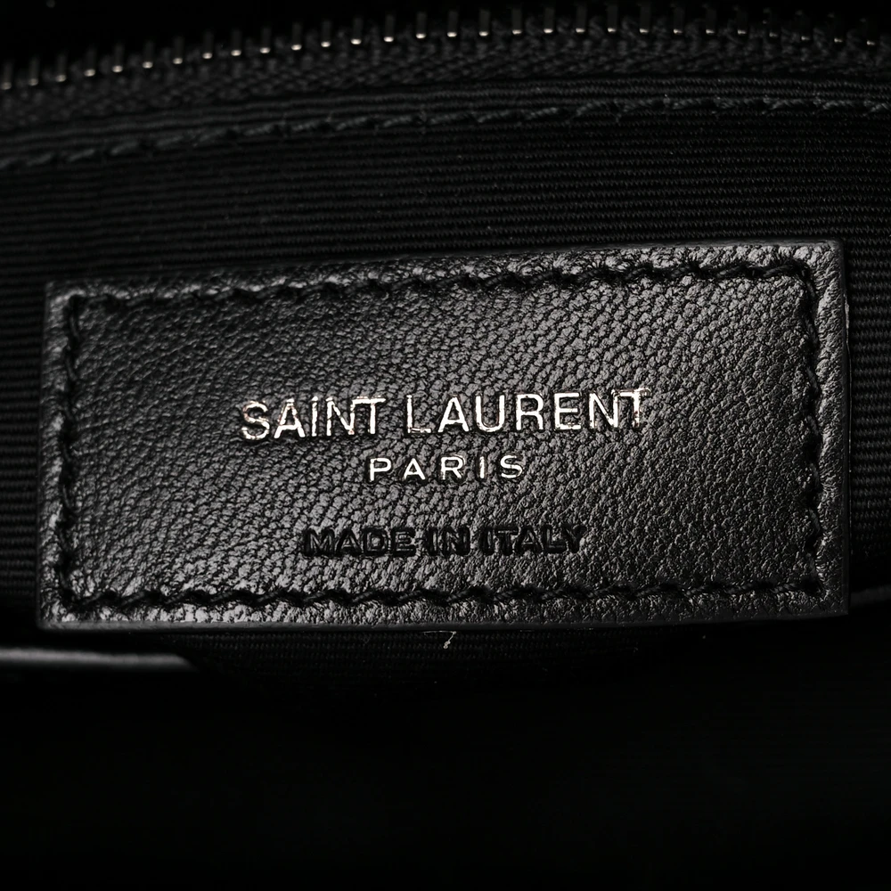 Saint Laurent Mini Loulou Crossbody Bag Black Y-Quilted Monochrome Monogram Calfskin Leather Incognito Hardware