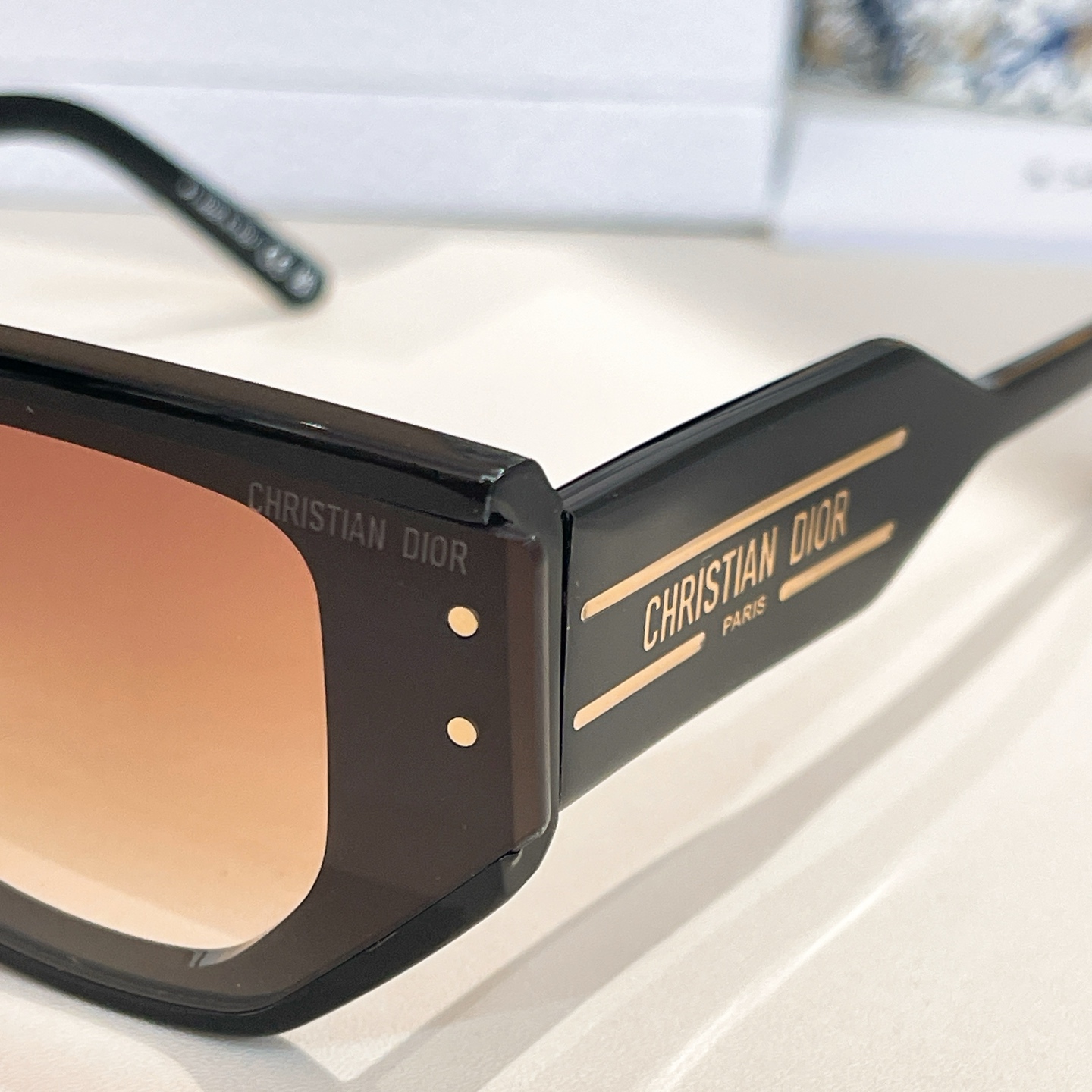 DIOR glasses black tawny/blue tawny/brown color Size 66口13-140