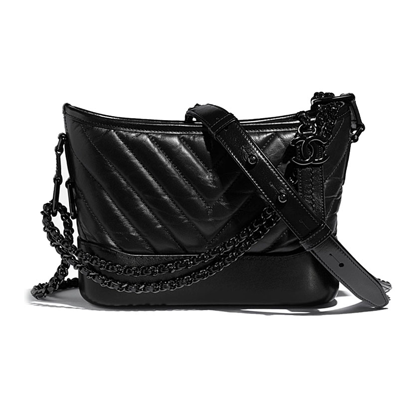 Chanel Black Bag Quilted Calfskin Leather Shoulder Bags Crossbody Bags