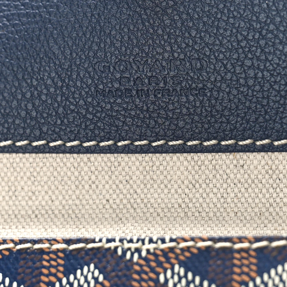 Goyard Saint Louis Tote PM Navy Goyardine Canvas