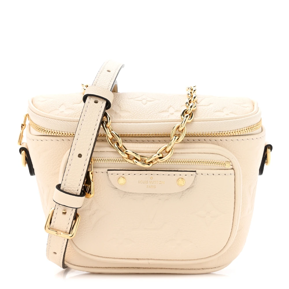 Louis Vuitton Mini Bumbag Cream Empreinte Leather Gold Hardware